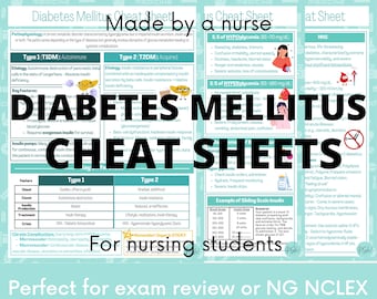 Diabetes Mellitus Gedownloade spiekbriefjes van 3 pagina's! Gemaakt door een verpleegkundige VOOR studenten verpleegkunde!