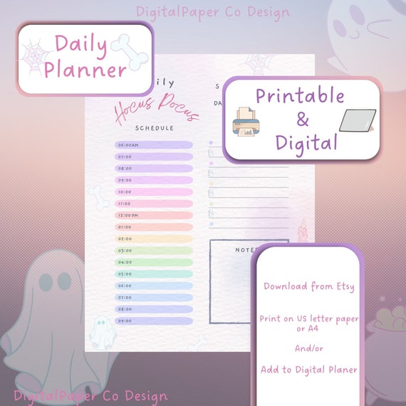 Daily Hocus Pocus Planner Pastel - Etsy