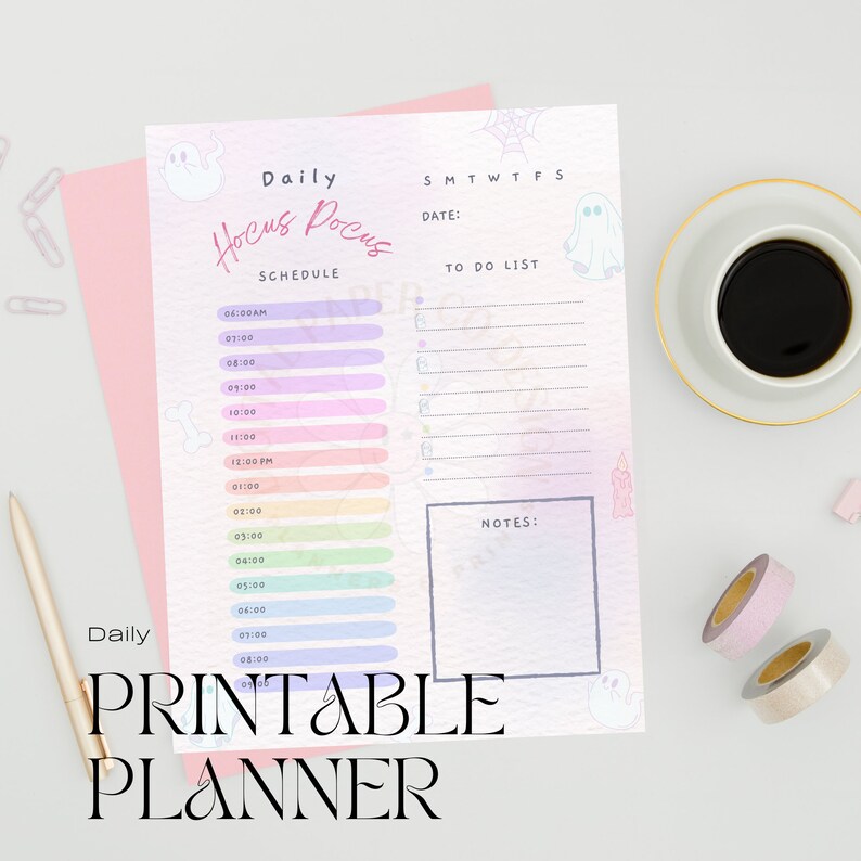 Daily Hocus Pocus Planner Pastel - Etsy