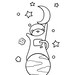 5 Printable Cats in Space Coloring Pages - Etsy