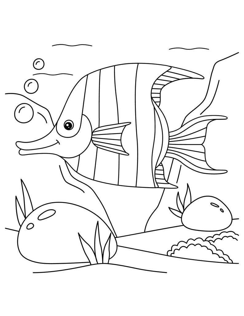 5 Printable Coloring Pages of Sea Animals - Etsy