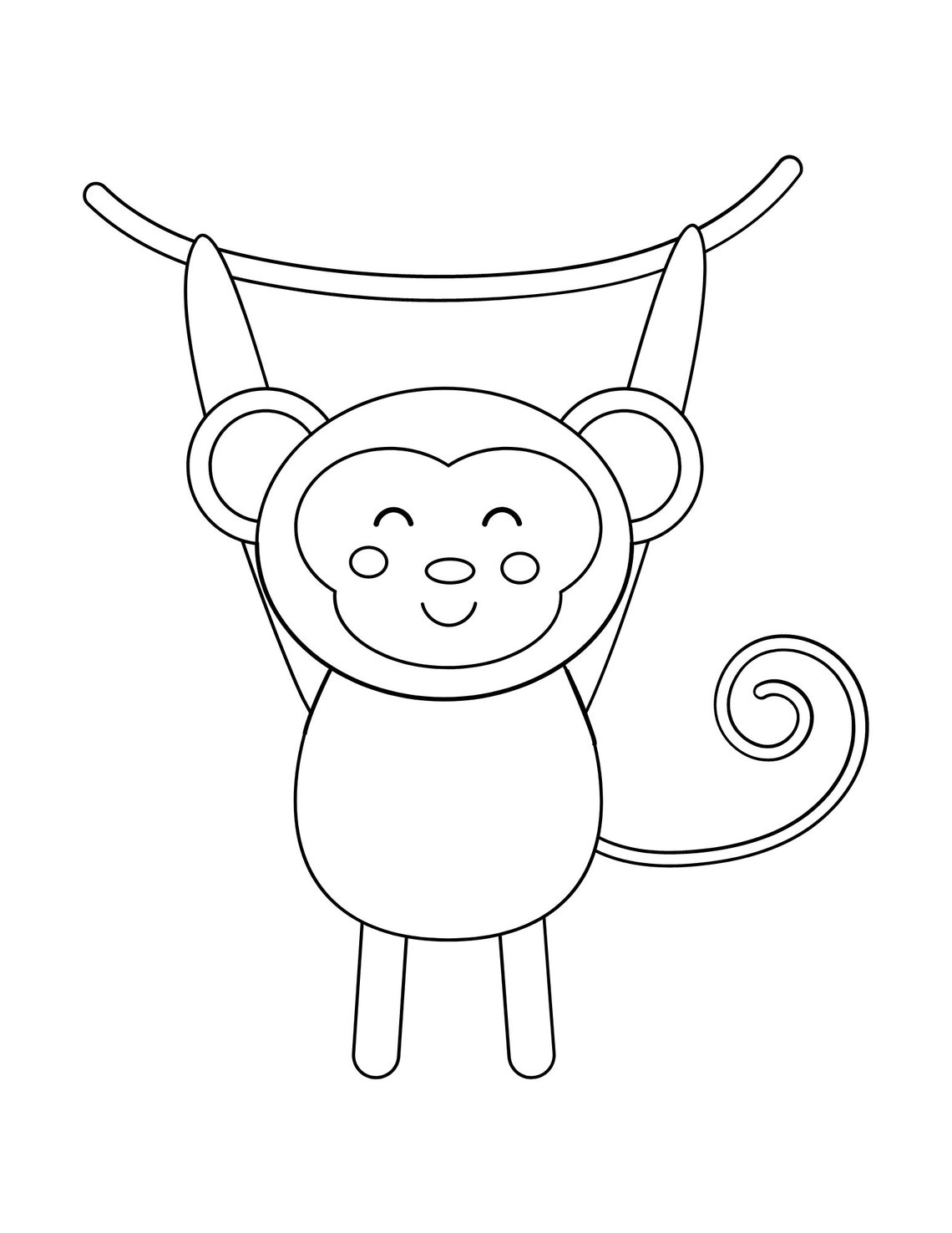 5 Printable Coloring Pages of Monkeys for Coloring Etsy 5 Printable Coloring Pages of Monkeys for Coloring Etsy