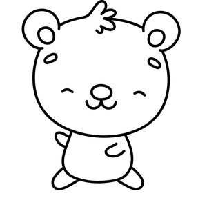 5 printable coloring pages of Bears