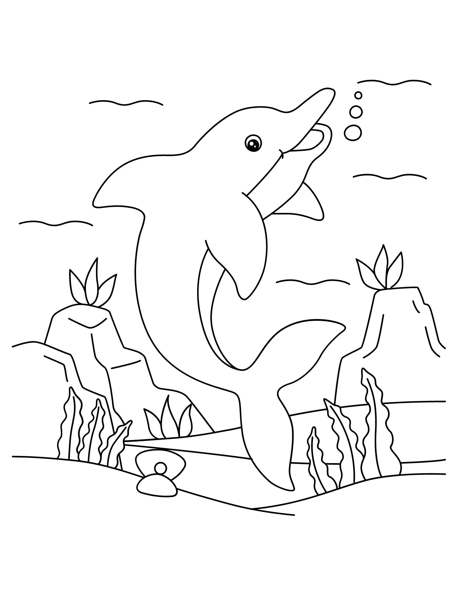 5 Printable Coloring Pages of Sea Animals - Etsy