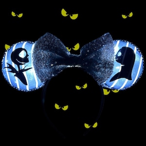 Diadema inspirada en Jack y Sally