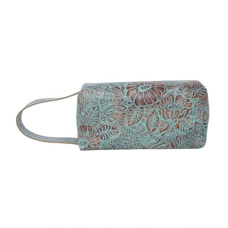BOHO Genuine MYRA Faux Turquoise Floral Toiletry Travel Bag & Etsy
