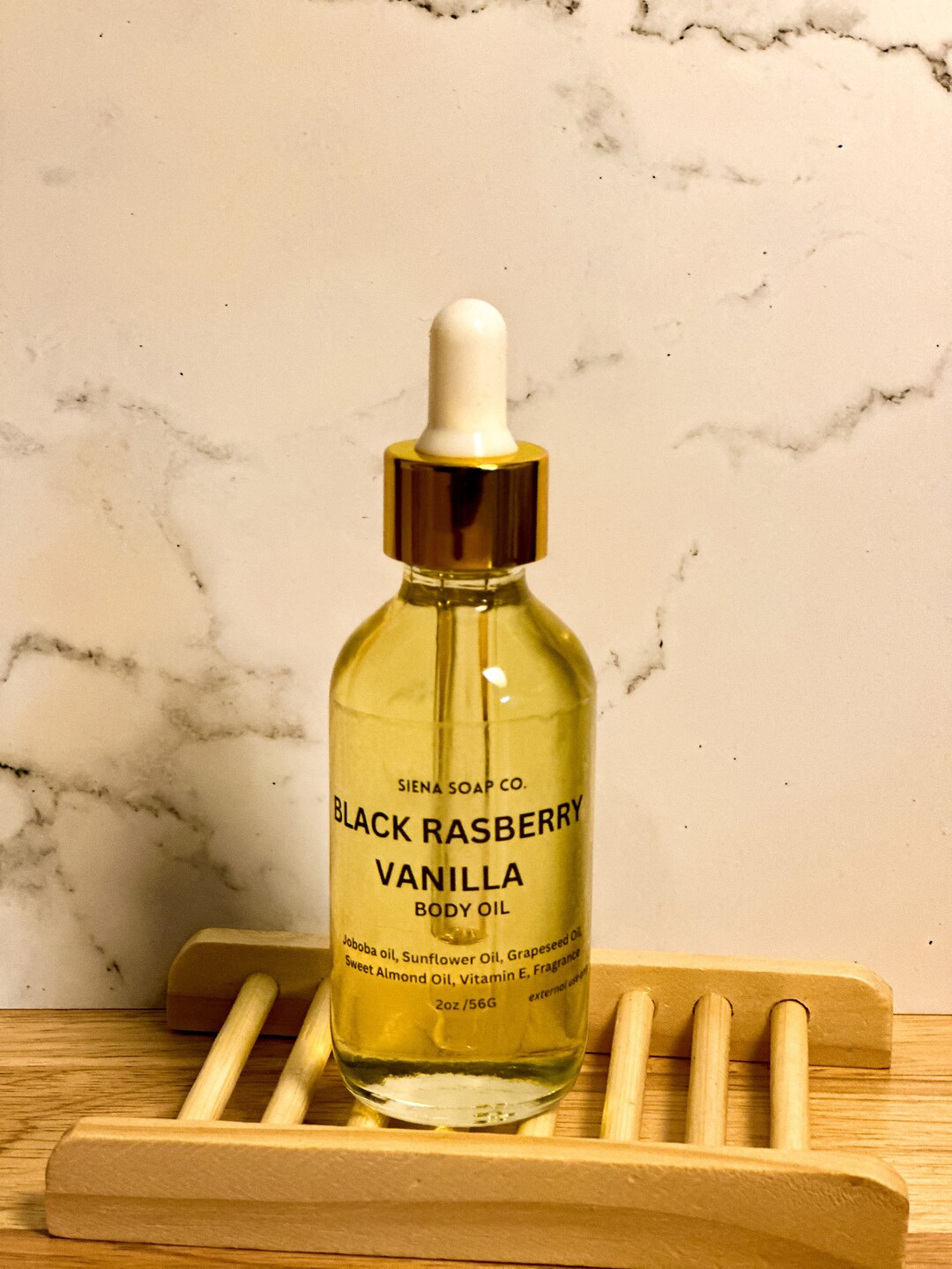 Black Raspberry Vanilla Body Oil Massage for Her for Him Etsy