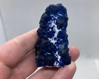 Blueberry Fluorite On Quartz From China