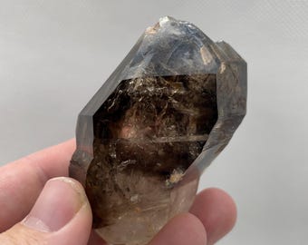 Smoky Quartz Enhydro From Goboboseb, Namibia