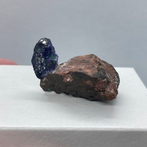 Azurite On Matrix From Mexico