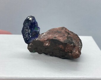 Azurite On Matrix From Mexico