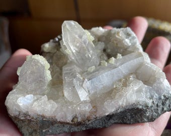 Quartz With Prehnite Plate From Namibia