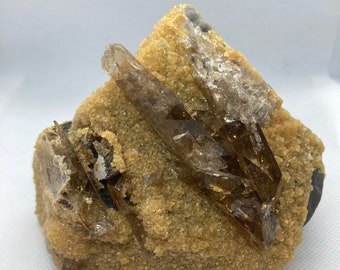 Barite And Calcite On Matrix From Elk Creek Mine South Dakota