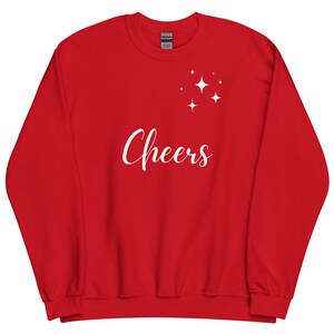 Cheers Women's Sweatshirt, Cheers Unisex Sweatshirt, Cheers Cotton Crew Neck Sweatshirt,