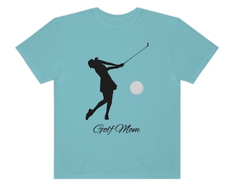 Golf Mom Comfort Colors T-Shirt, Baumwoll-T-Shirt mit entspannter Passform