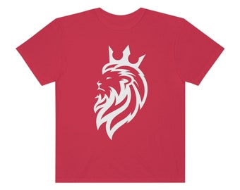 Herren Garment-Dyed König der Löwen T-Shirt