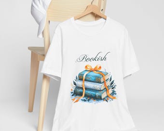 Book Lover T-Shirt: Stacked Books Graphic Tee