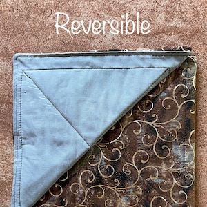 Tortilla Warmer/Bread Basket Liner - Bronze Swirls  (Gray)