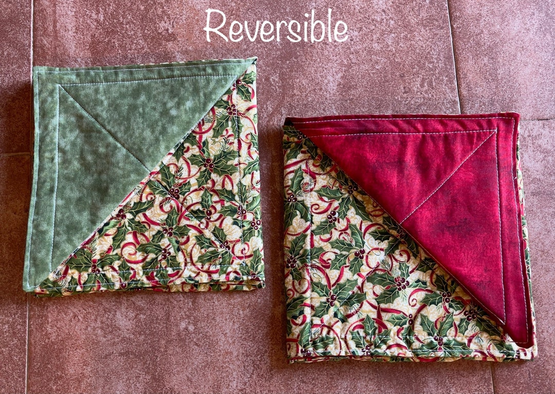 Tortilla Warmer/bread Basket Liner Christmas Holly red or Etsy