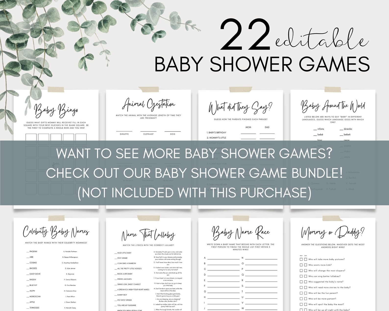 Printable Baby Trivia Baby Shower Game Editable Baby Trivia - Etsy