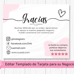 Templado de Tarjeta de Gracias, bedanksjabloon, Templado de Gracias, Templado de Gracias para Negocio. Bedankt voor uw Compra.