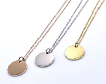 Collier gravé personnalisé, Collier d'initiales personnalisé, Collier date, Collier prénom, Collier cadeau, Saint Valentin, Fête des Mères, Anniversaire