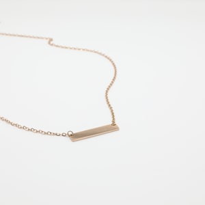 Collier gravé personnalisé, collier de bar personnalisé, collier de date, collier de nom, collier de coordonnées, collier cadeau, Saint-Valentin, femme image 7