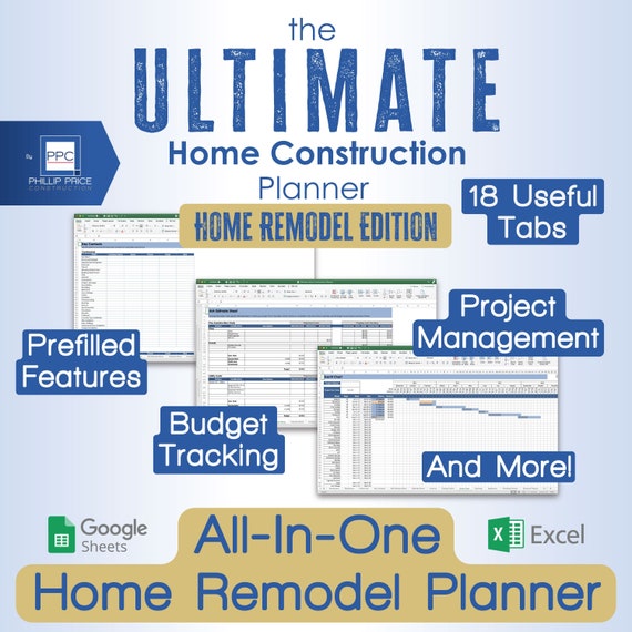 The Ultimate Home Construction Planner - Home Remodel Edition