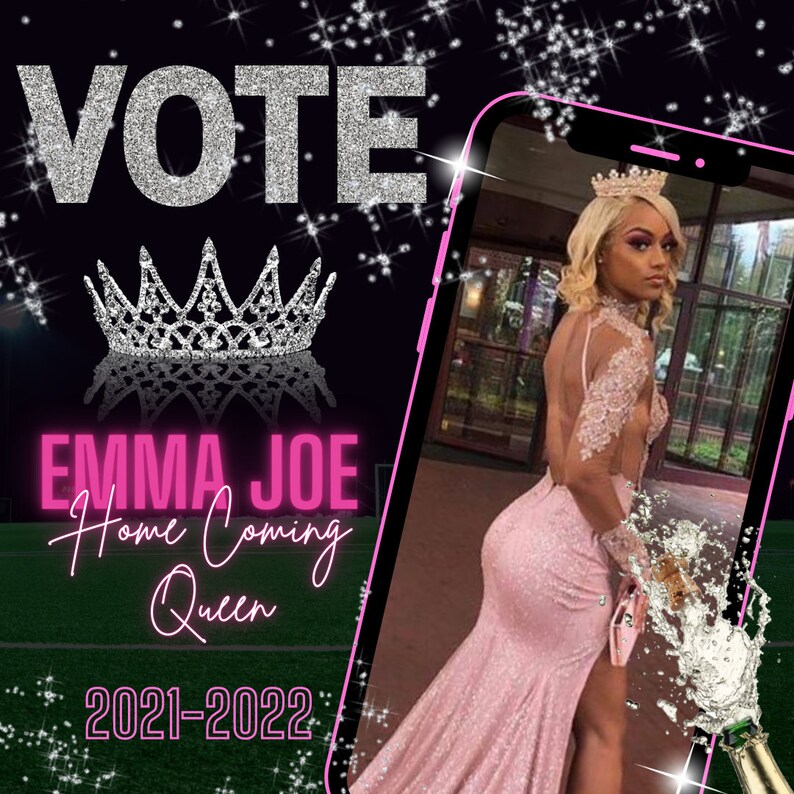 Printable Queen Campaign Flyer Social Media Etsy