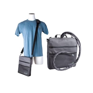 NEU PRIVY XL Blasenhalter, Taschenüberzug, Urostoma Reisetasche mit Schlauchabdeckung - Grau