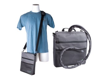 NEW PRIVY XL Urine Drainage Bag Holder, Catheter Bag Cover, Urostomy Travel Bag with Tubing Cover - Grey