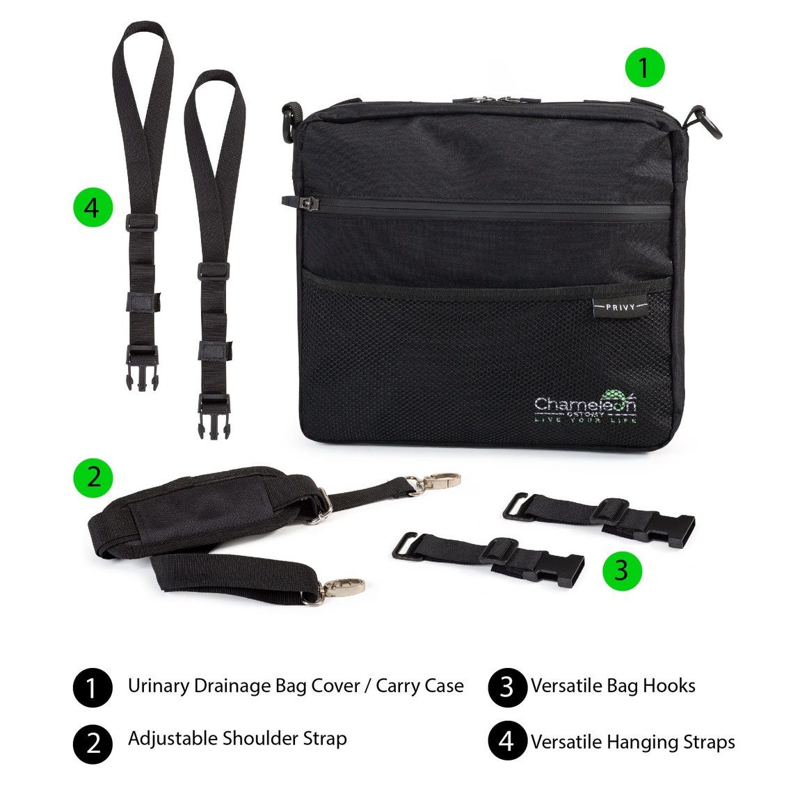 Urine Drainage Bag Holder, Catheter Bag Cover, Urostomy Travel Bag With