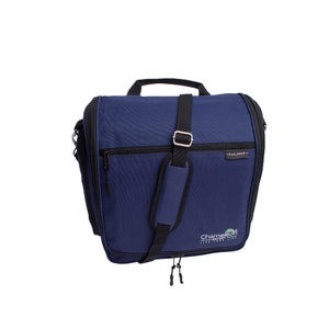 Stoma Reisetasche XL- Kulturbeutel zum Aufhängen, Stoma Tasche für Männer und Frauen- TSA konform - Blau