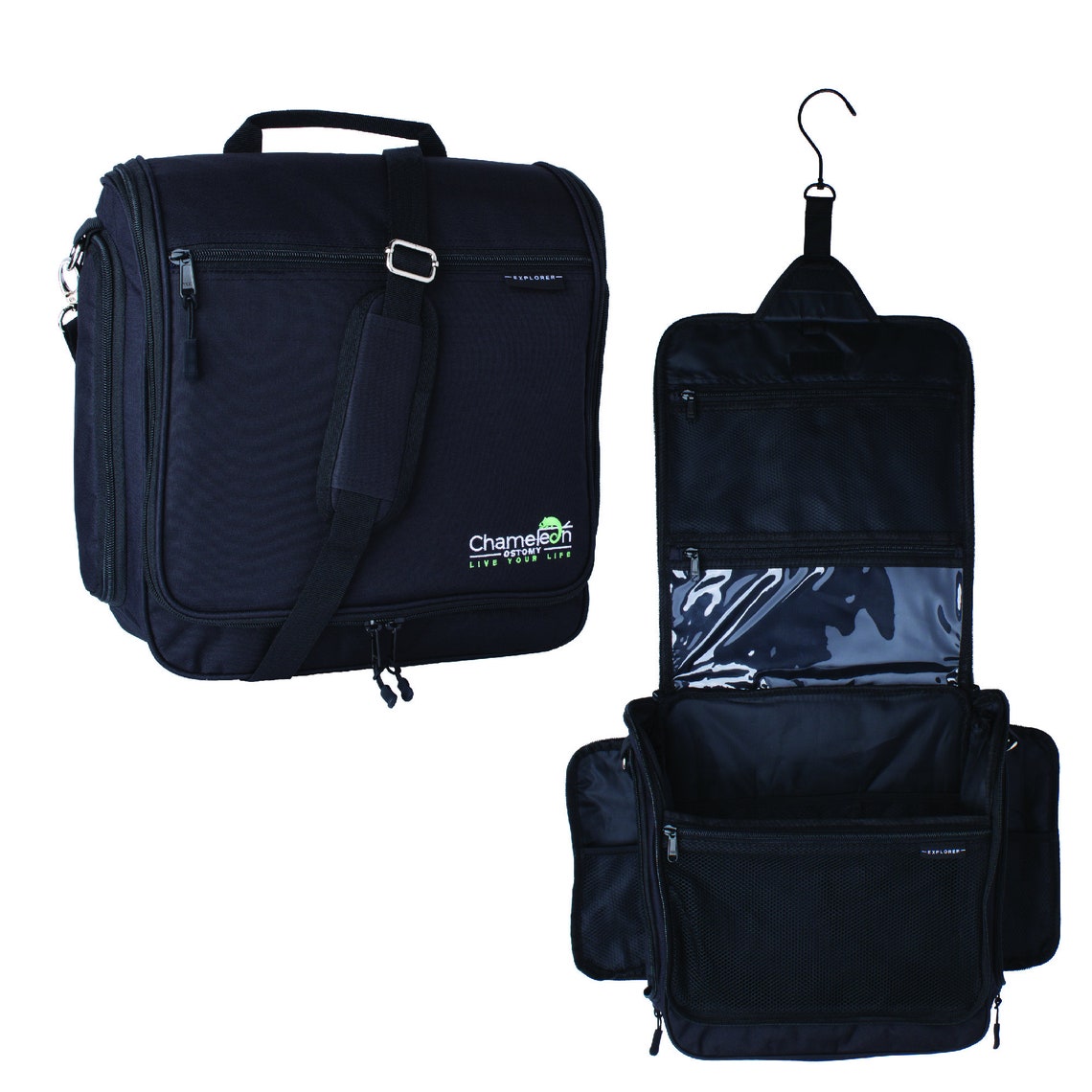 Ostomy Travel Bag & Ostomy Supplies Organizer, Hanging Toiletry Bag