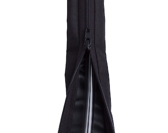 ZIP PRO Urine Drain Bag Tube Cover, Urostomy Tubing Cover, Catheter Tubing Cover - Black