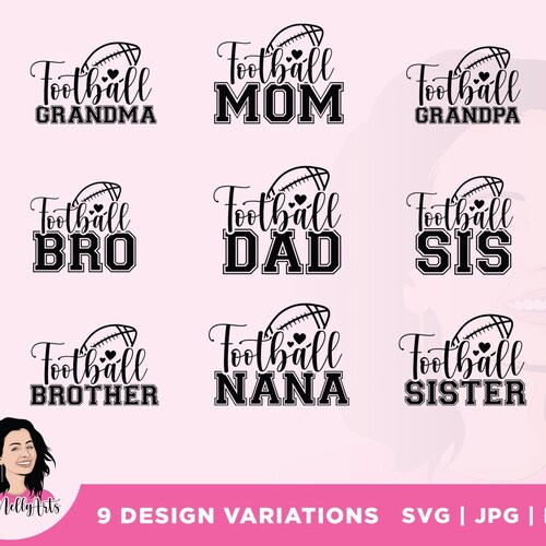 Football Family Shirts SVG Football Mom SVG Football Mama Etsy