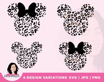 Leopard Minnie Mouse - Etsy