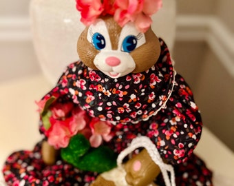 Spring Vintage Easter Bunny Decoration