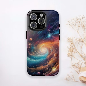 Cosmic Solar System Phone Case: MagSafe iPhone, Galaxy, Pixel