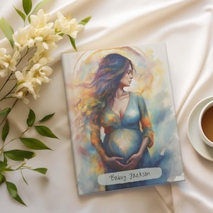 Personalized Maternity Journal: Artistic Pregnancy Diary, Keepsake Gift