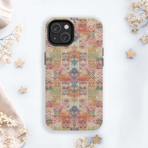 Boho Phone Case, Geometric iPhone Case, Tribal Aztec Pattern Phone Cover, Samsung Galaxy Phone Accessories, Gift for Her