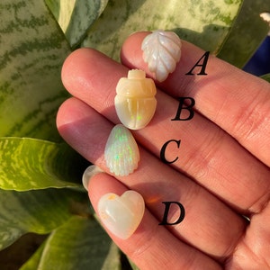 Natural White Opal Carving Gemstone Cabochon loose For Jewelry Gemstone