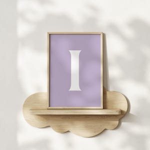 CUSTOM INITIAL Art Print | Name Art | Custom Colour | Kids Art | Personalise | Digital Download Art | Poster | Home Decor | Wall Art