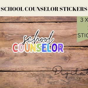 School Counselor Sticker, School Counselor, Sticker, Water Bottle Sticker, Education Sticker, School Sticker, Teacher Sticker