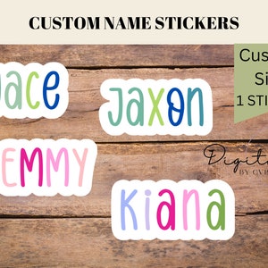 Personalized Name Sticker, Custom Name Sticker, Decal Gift, Custom Kids Name Sticker, Personalized Kids Sticker, Kids Stickers, Name Sticker