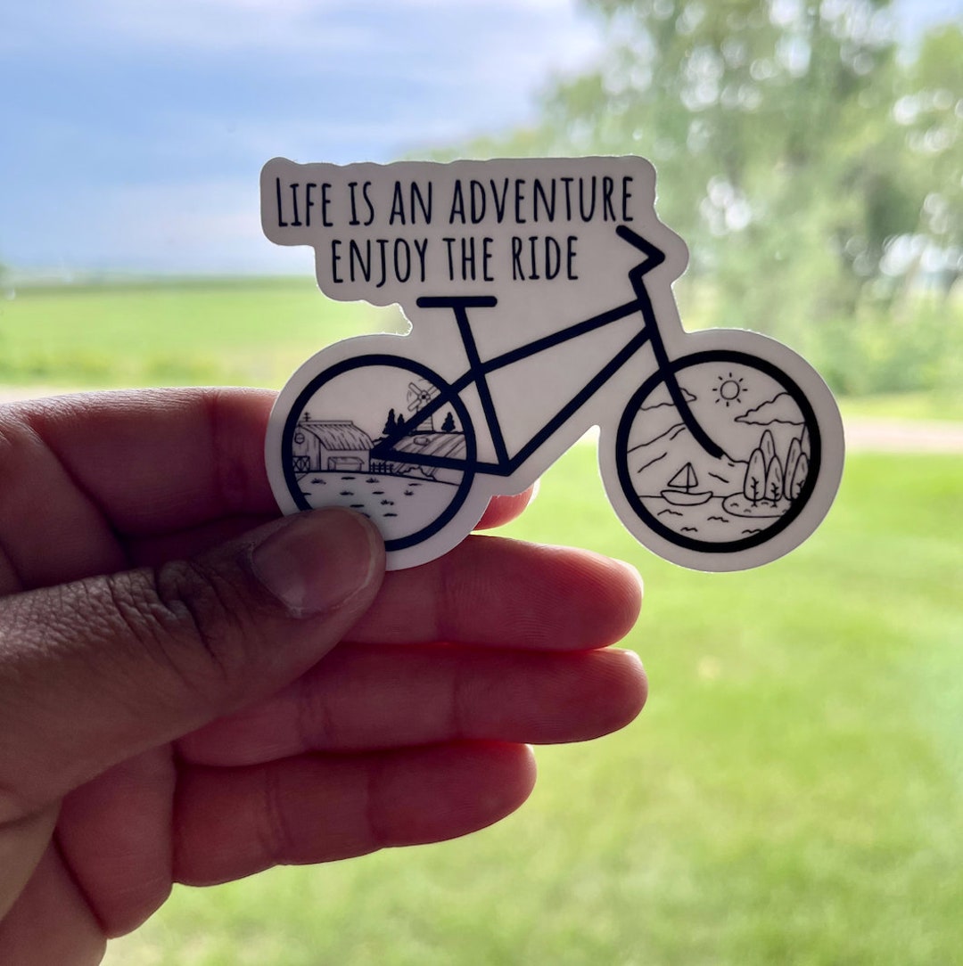 Bicycle Sticker, Cyclist Sticker, Bike Decal, Bike Sticker, Life is an