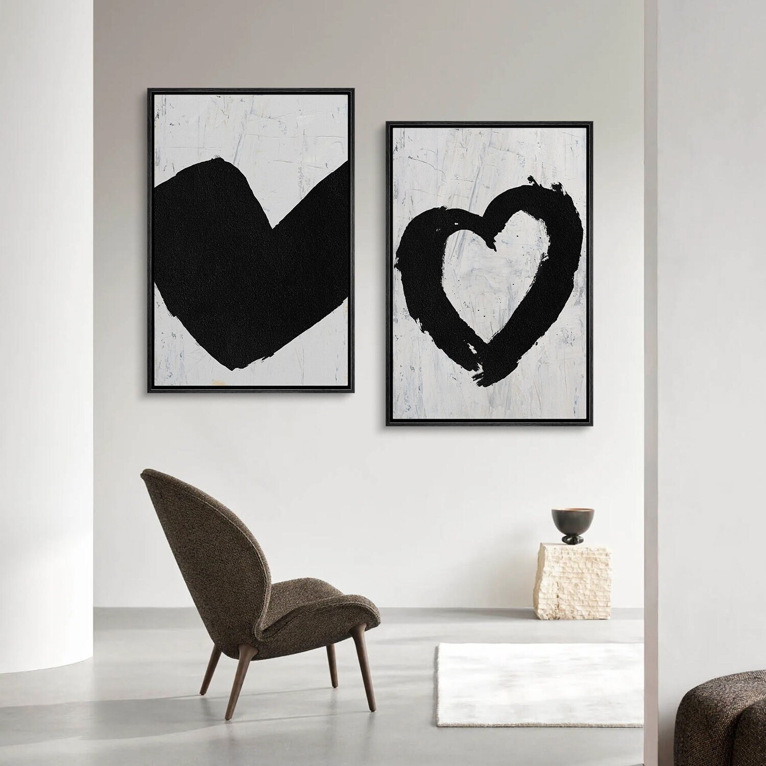 Society6 ケース Black Based White Heart il_fullxfull.4635521900_nsjr.jpg