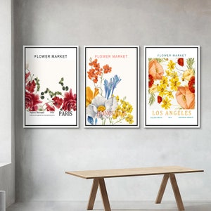 Boho Wanddekoration 5-tlg Set - Natürliche Florale Holz Deko