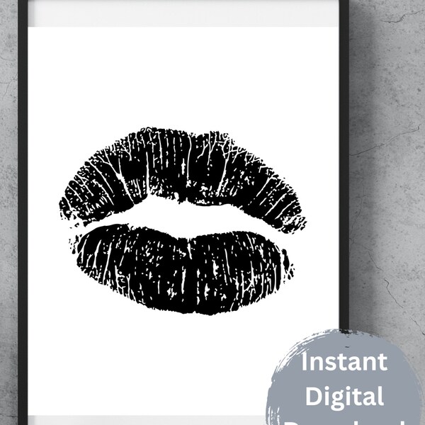 Lips Poster - Etsy