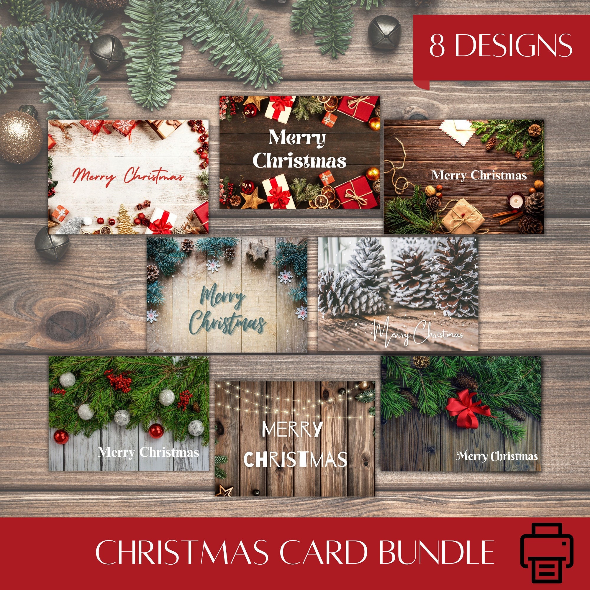 Digital Christmas Card Bundle Christmas - Il Fullxfull.5574629190 2x7a 